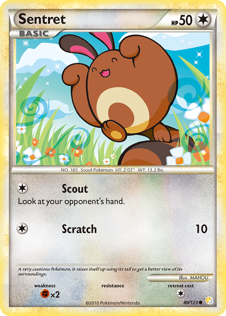 Sentret (80/123) [HeartGold & SoulSilver: Base Set] | Good Games Modbury