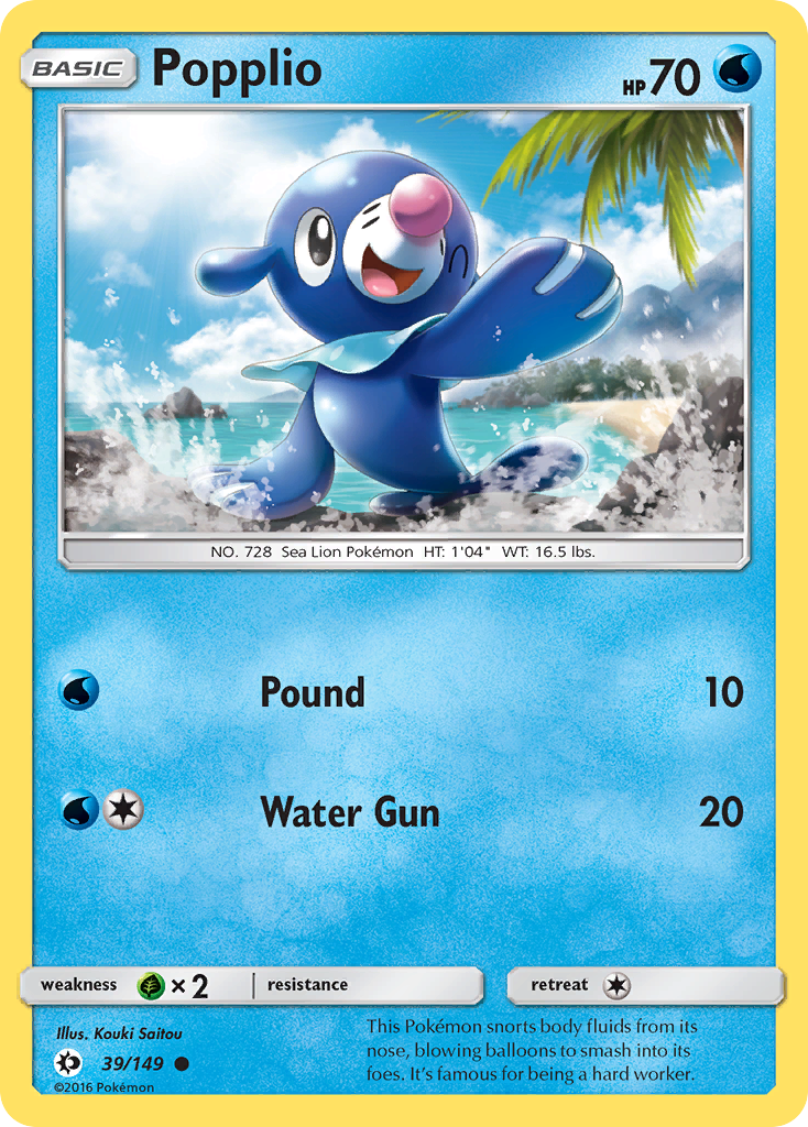 Popplio (39/149) [Sun & Moon: Base Set] | Good Games Modbury