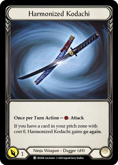 Harmonized Kodachi [U-CRU048] (Crucible of War Unlimited)  Unlimited Rainbow Foil | Good Games Modbury