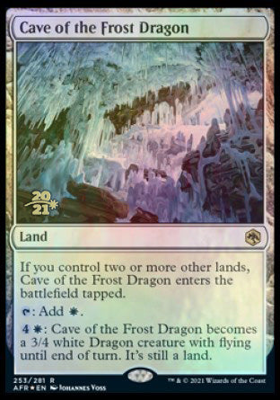 Cave of the Frost Dragon [Dungeons & Dragons: Adventures in the Forgotten Realms Prerelease Promos] | Good Games Modbury