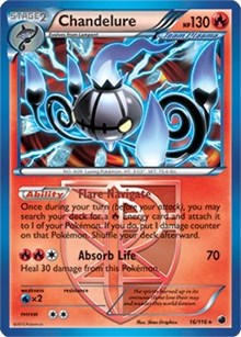 Chandelure (16/116) (Theme Deck Exclusive) [Black & White: Plasma Freeze] | Good Games Modbury