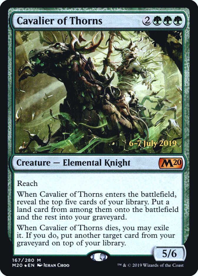 Cavalier of Thorns [Core Set 2020 Prerelease Promos] | Good Games Modbury