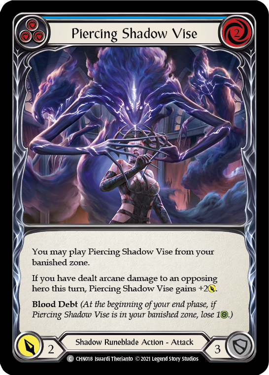 Piercing Shadow Vise [CHN018] (Monarch Chane Blitz Deck) | Good Games Modbury