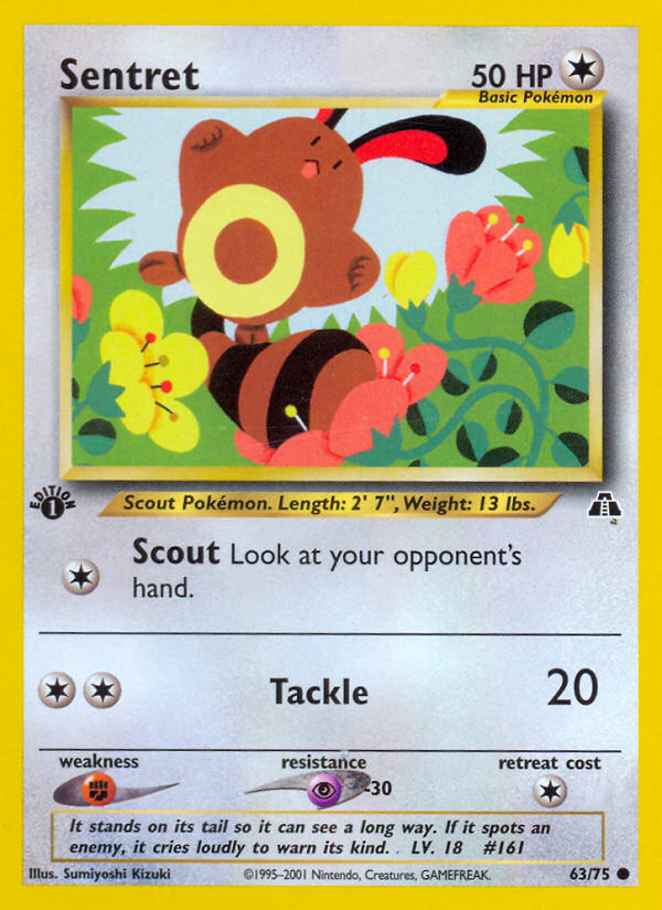 Sentret (63/75) [Neo Discovery 1st Edition] | Good Games Modbury