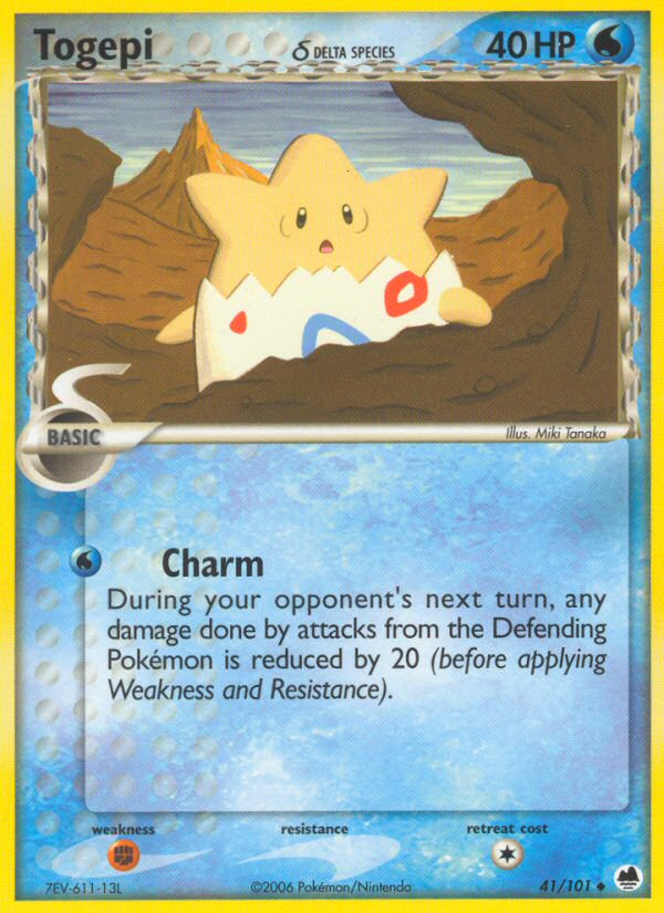 Togepi (41/101) (Delta Species) [EX: Dragon Frontiers] | Good Games Modbury