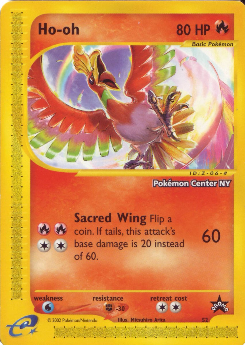 Ho-oh (52) (Pokemon Center NY Promo) [Wizards of the Coast: Black Star Promos] | Good Games Modbury