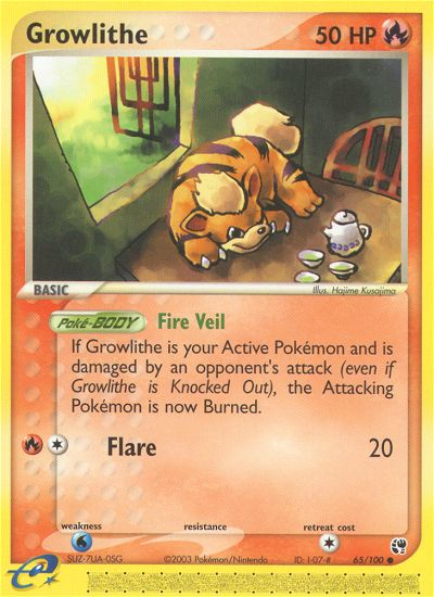 Growlithe (65/100) [EX: Sandstorm] | Good Games Modbury