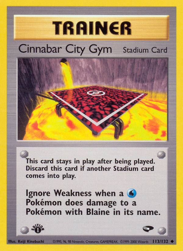 Cinnabar City Gym (113/132) [Gym Challenge 1st Edition] | Good Games Modbury