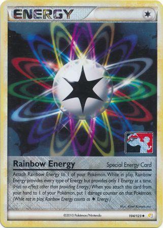 Rainbow Energy (104/123) (League Promo) [HeartGold & SoulSilver: Base Set] | Good Games Modbury