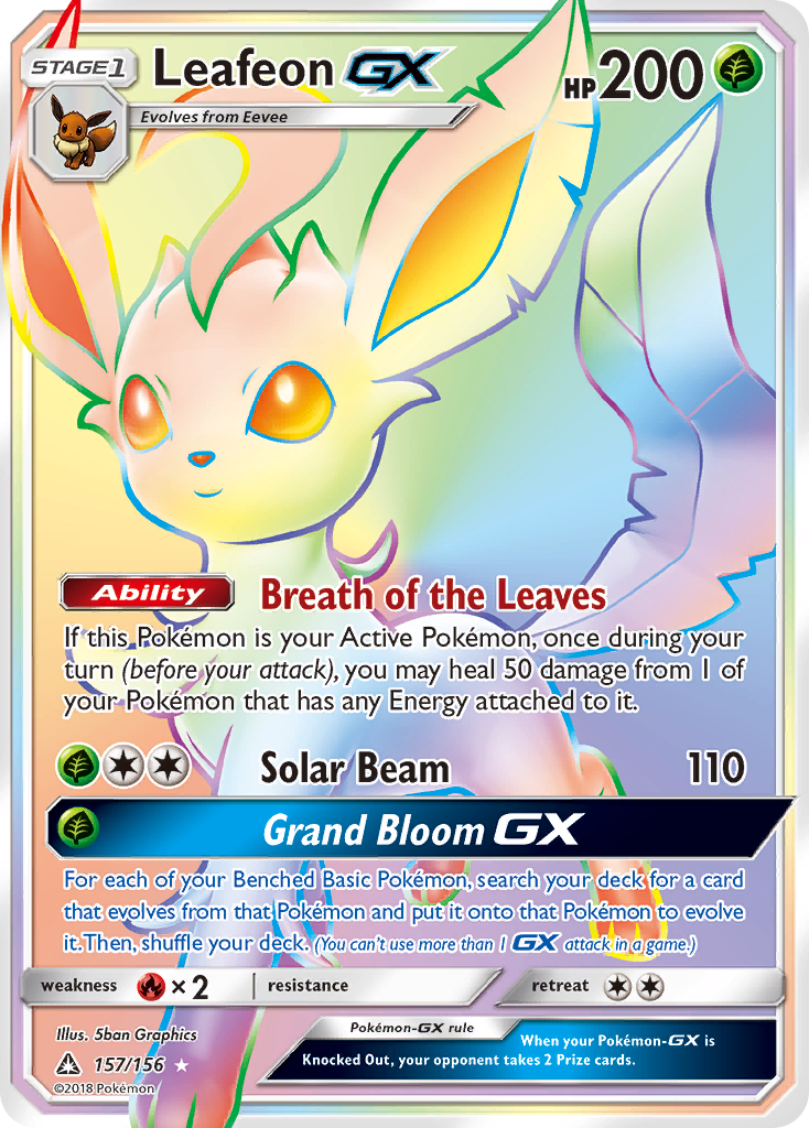 Leafeon GX (157/156) [Sun & Moon: Ultra Prism] | Good Games Modbury