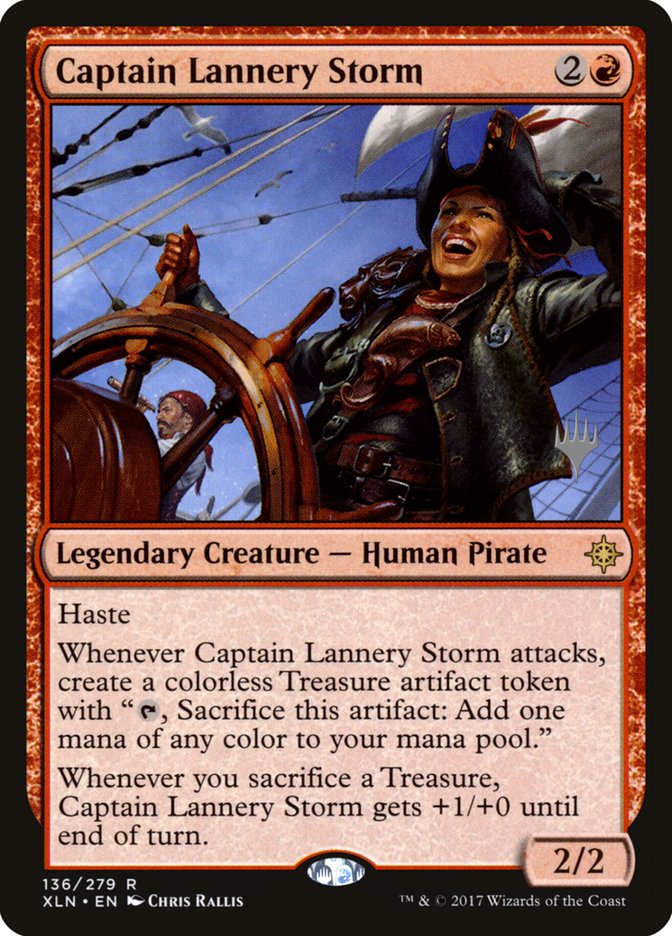 Captain Lannery Storm (Promo Pack) [Ixalan Promos] | Good Games Modbury