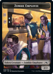 Zombie Employee // Food (010) Double-Sided Token [Unfinity Tokens] | Good Games Modbury