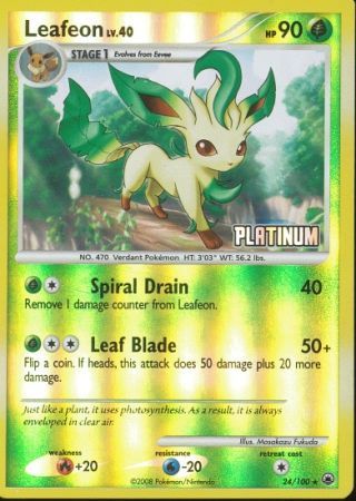 Leafeon (24/100) [Burger King Promos: 2009 Collection] | Good Games Modbury