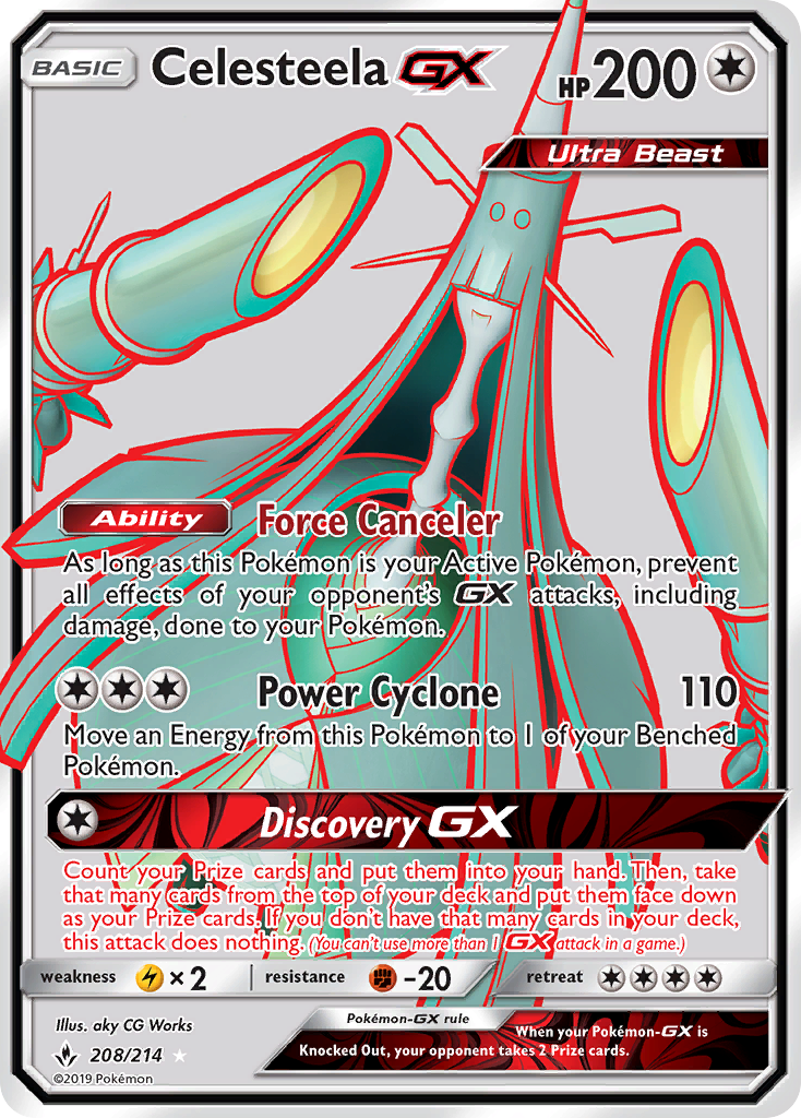 Celesteela GX (208/214) [Sun & Moon: Unbroken Bonds] | Good Games Modbury