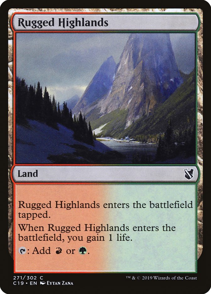 Rugged Highlands [Commander 2019] | Good Games Modbury