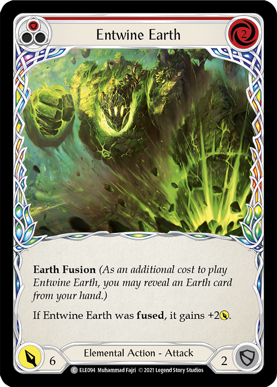 Entwine Earth (Red) [ELE094] (Tales of Aria)  1st Edition Rainbow Foil | Good Games Modbury