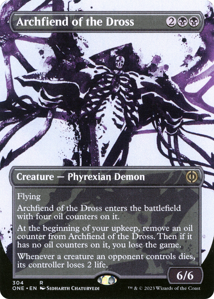 Archfiend of the Dross (Borderless Ichor) [Phyrexia: All Will Be One] | Good Games Modbury