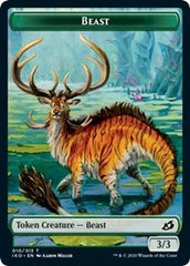 Beast // Human Soldier (005) Double-Sided Token [Ikoria: Lair of Behemoths Tokens] | Good Games Modbury