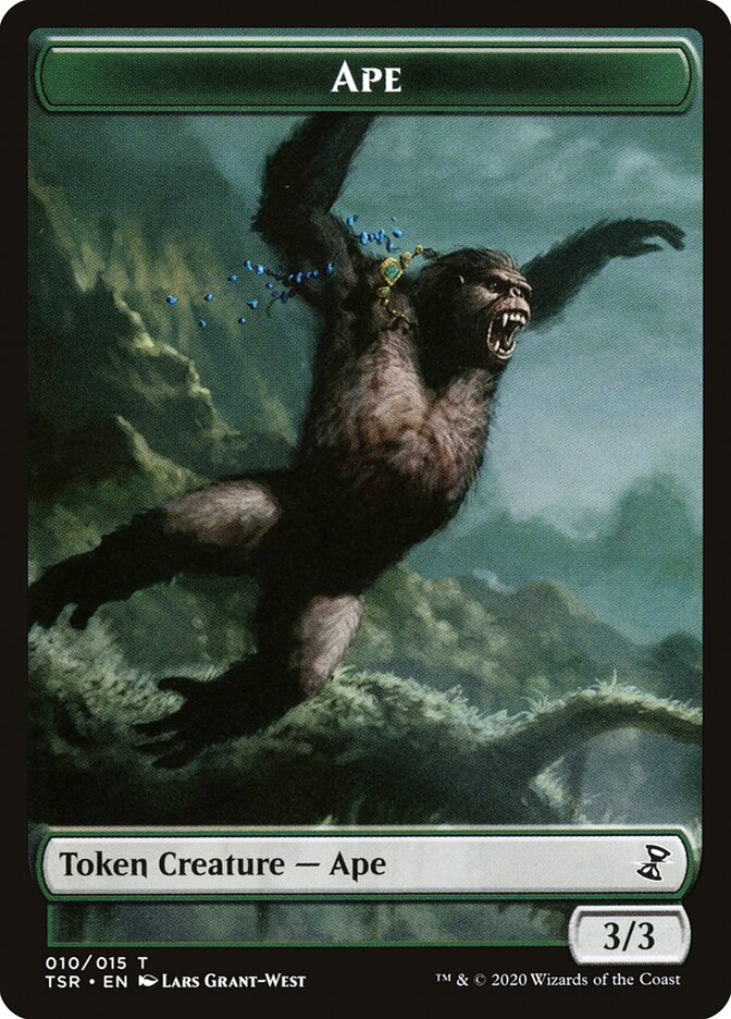 Angel // Ape Double-Sided Token [Double Masters Tokens] | Good Games Modbury