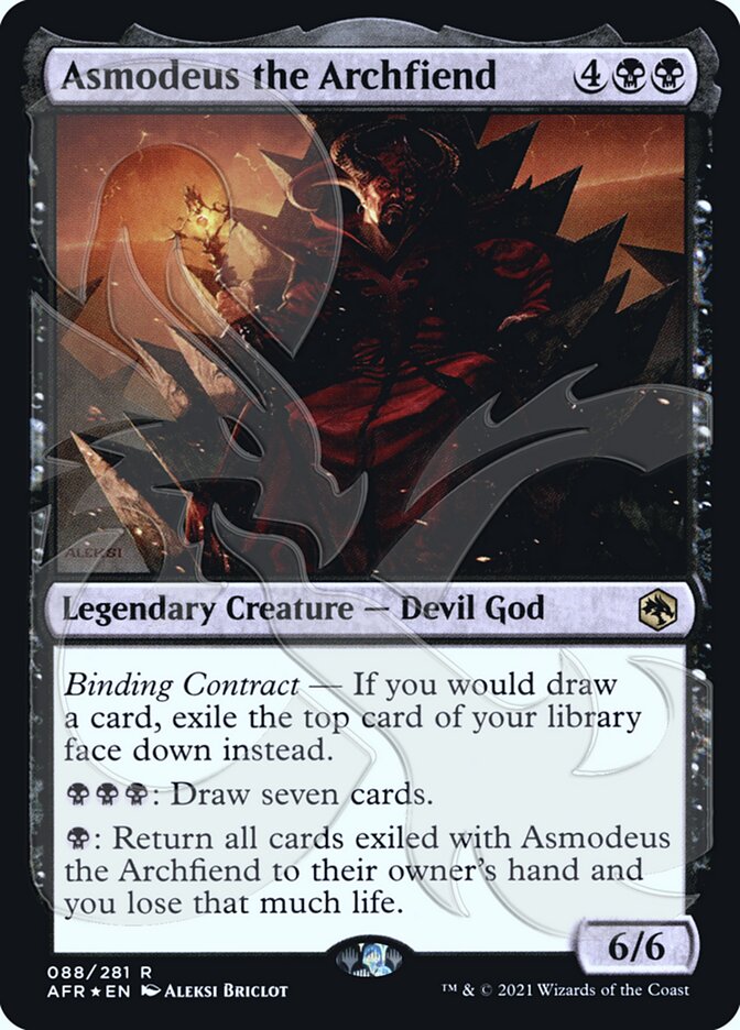 Asmodeus the Archfiend (Ampersand Promo) [Dungeons & Dragons: Adventures in the Forgotten Realms Promos] | Good Games Modbury