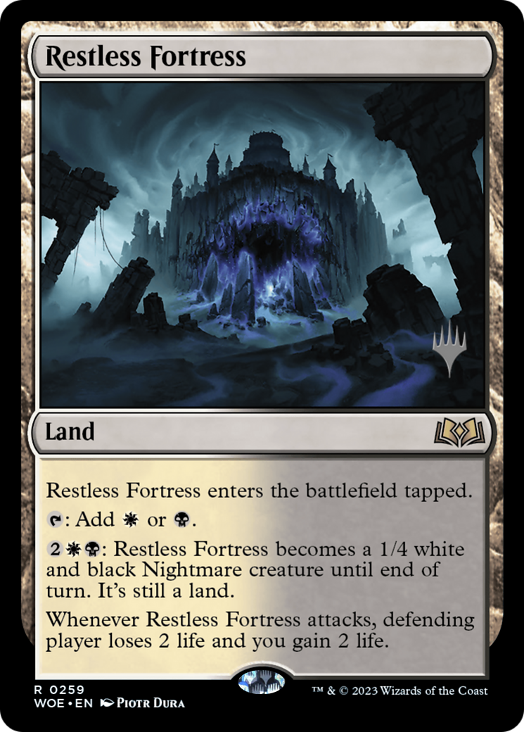 Restless Fortress (Promo Pack) [Wilds of Eldraine Promos] | Good Games Modbury