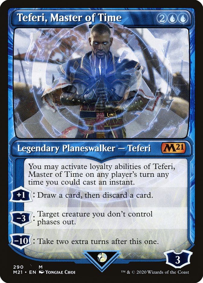 Teferi, Master of Time (Showcase) (290) [Core Set 2021] | Good Games Modbury