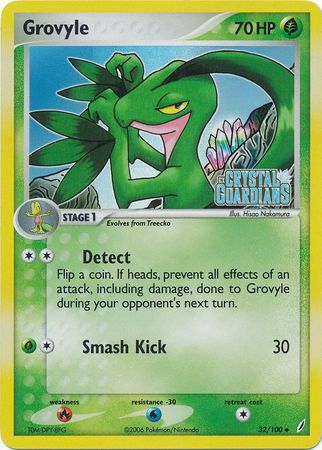 Grovyle (32/100) (Stamped) [EX: Crystal Guardians] | Good Games Modbury