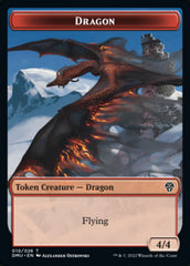 Bird (002) // Dragon Double-Sided Token [Dominaria United Tokens] | Good Games Modbury