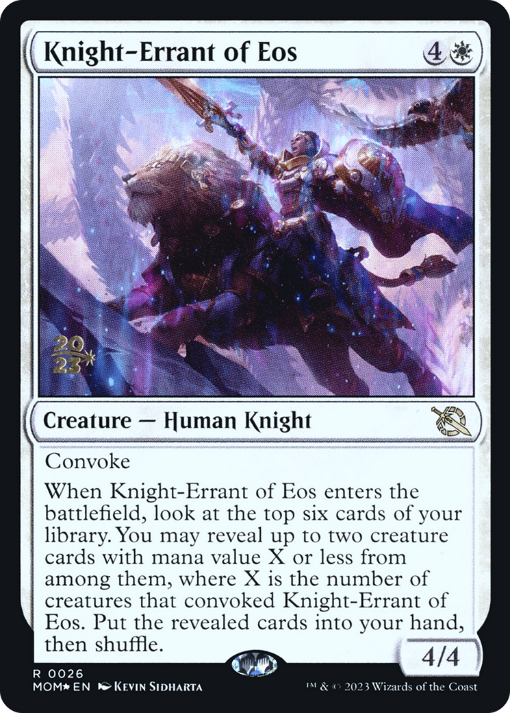 Knight-Errant of Eos [March of the Machine Prerelease Promos] | Good Games Modbury