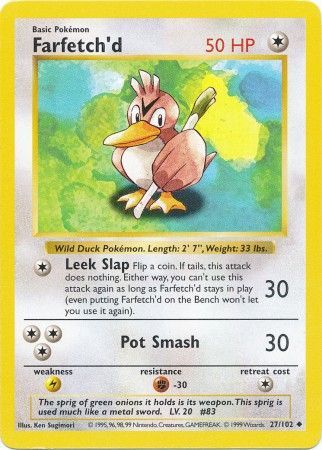 Farfetch'd (27/102) [Base Set Shadowless Unlimited] | Good Games Modbury