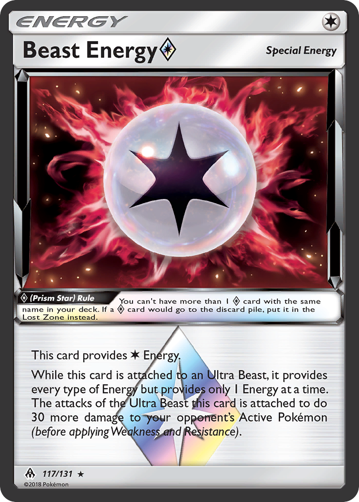 Beast Energy (117/131) (Prism Star) [Sun & Moon: Forbidden Light] | Good Games Modbury