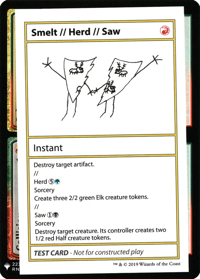 Smelt // Herd // Saw [Mystery Booster Playtest Cards] | Good Games Modbury