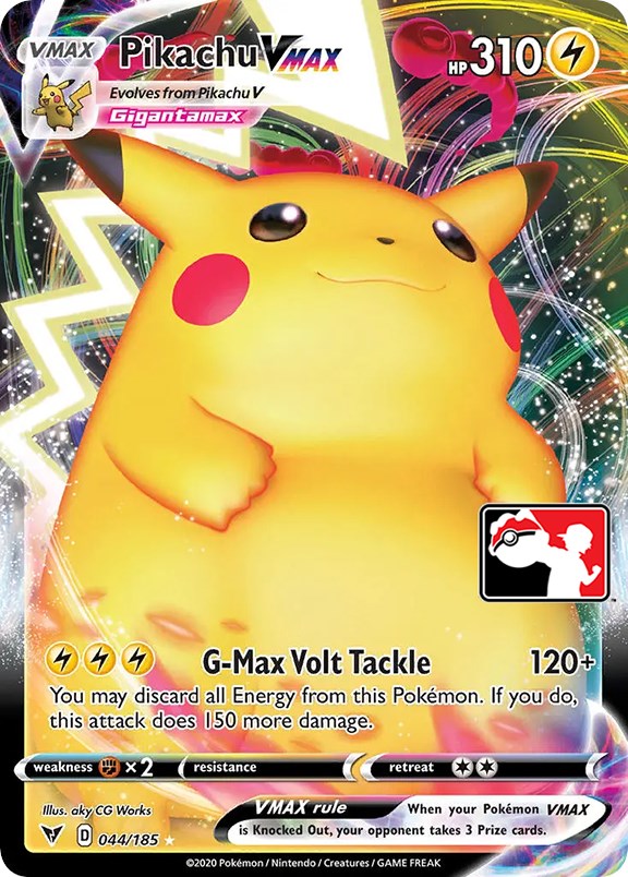 Pikachu VMAX (044/185) [Prize Pack Series One] | Good Games Modbury