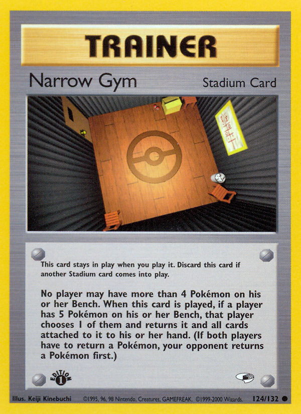 Narrow Gym (124/132) [Gym Heroes 1st Edition] | Good Games Modbury