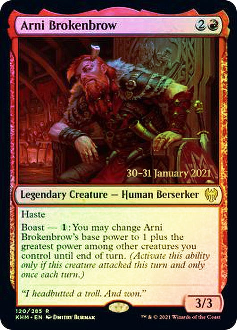 Arni Brokenbrow [Kaldheim Prerelease Promos] | Good Games Modbury