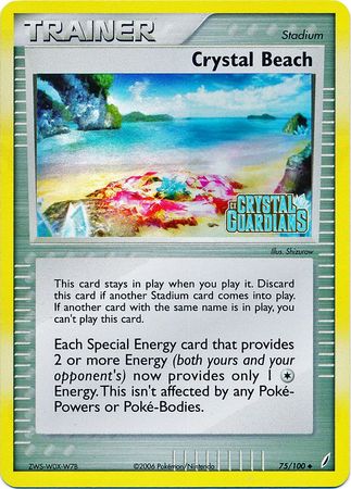 Crystal Beach (75/100) (Stamped) [EX: Crystal Guardians] | Good Games Modbury