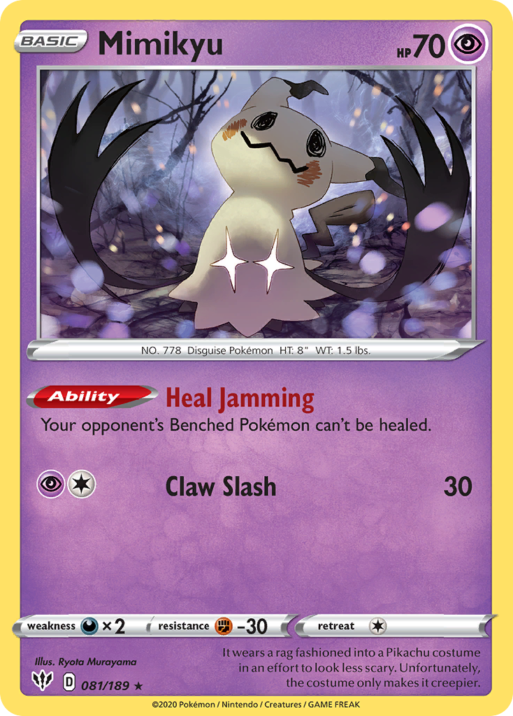 Mimikyu (081/189) [Sword & Shield: Darkness Ablaze] | Good Games Modbury