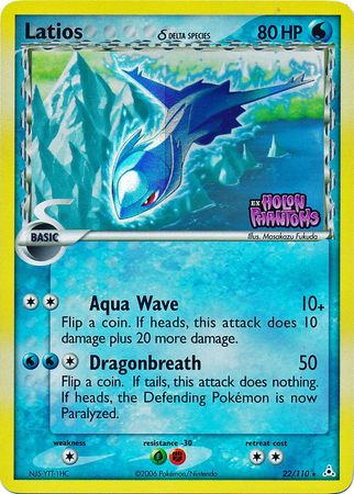 Latios (22/110) (Delta Species) (Stamped) [EX: Holon Phantoms] | Good Games Modbury