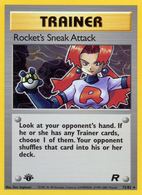 Rocket's Sneak Attack (72/82) [Team Rocket 1st Edition] | Good Games Modbury