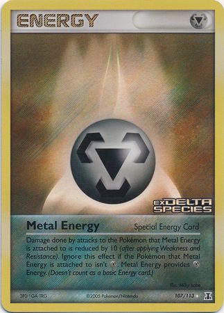 Metal Energy (107/113) (Stamped) [EX: Delta Species] | Good Games Modbury