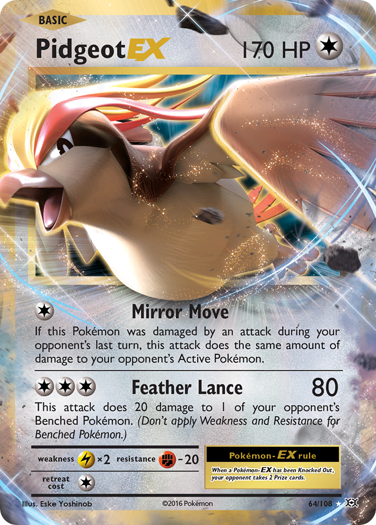 Pidgeot EX (64/108) [XY: Evolutions] | Good Games Modbury