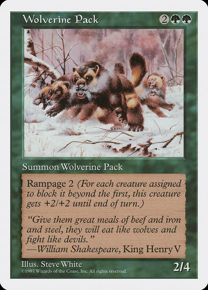 Wolverine Pack [Fifth Edition] | Good Games Modbury