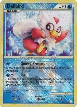 Delibird (39/123) (League Promo) [HeartGold & SoulSilver: Base Set] | Good Games Modbury