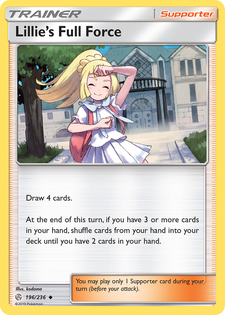 Lillie's Full Force (196/236) [Sun & Moon: Cosmic Eclipse] | Good Games Modbury