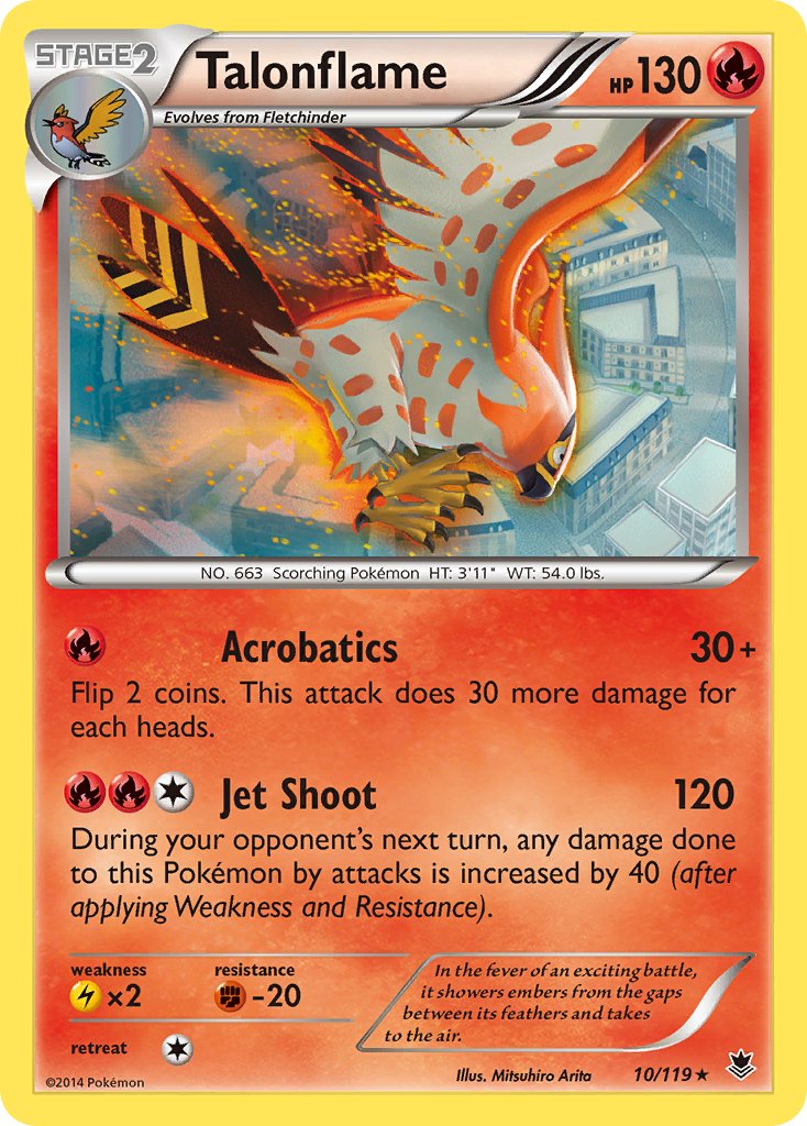 Talonflame (10/119) (Theme Deck Exclusive) [XY: Phantom Forces] | Good Games Modbury