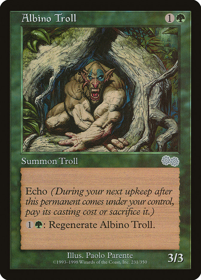 Albino Troll [Urza's Saga] | Good Games Modbury