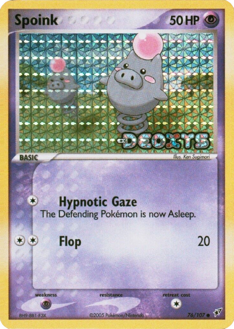 Spoink (76/107) (Stamped) [EX: Deoxys] | Good Games Modbury