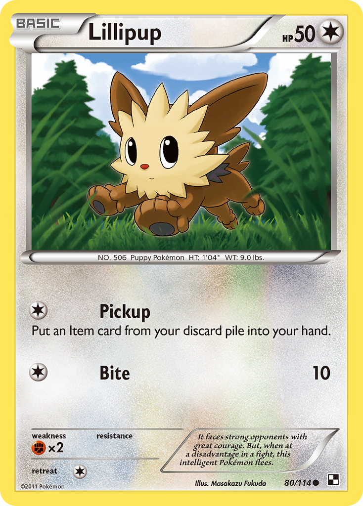 Lillipup (80/114) [Black & White: Base Set] | Good Games Modbury