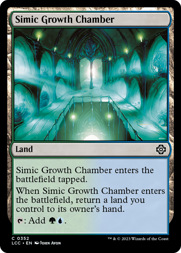 Simic Growth Chamber [The Lost Caverns of Ixalan Commander] | Good Games Modbury