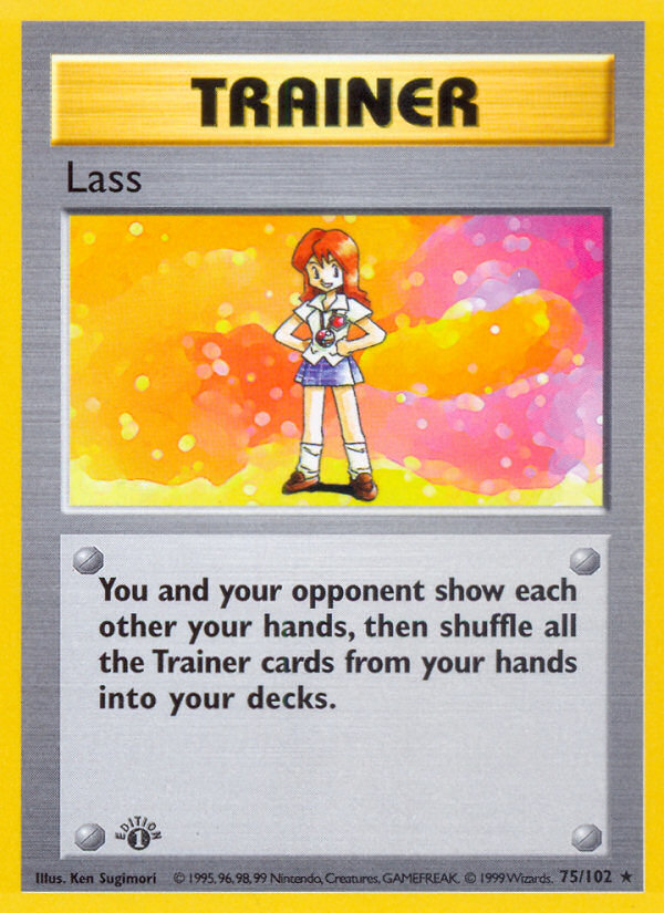Lass (75/102) (Shadowless) [Base Set 1st Edition] | Good Games Modbury